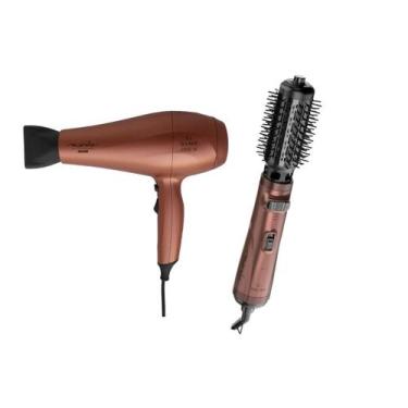 Imagem de Kit gama marula bivolt - secador ceramic ion 2000w + escova secadora r