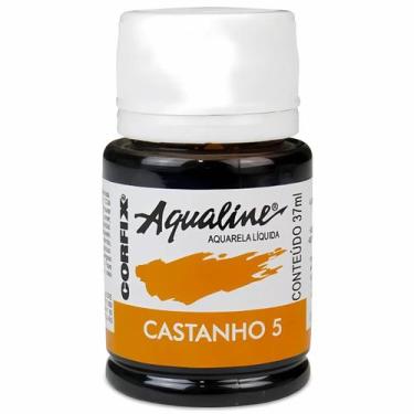 Imagem de Tinta Aquarela Liquida Aqualine Corfix 37ml - 20037, 005 - CASTANHO