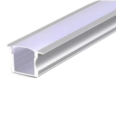 Imagem de Perfil P/ Fita LED Embutir Slim Alumínio 2MT Branco 24x14mm LUMIER