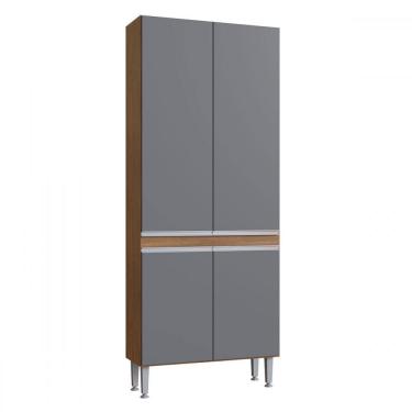 Imagem de Paneleiro Duplo Athena 4 Portas Freijó/Cinza - Irm Móveis