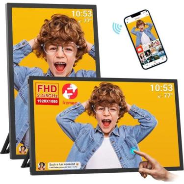 Imagem de Frameo Porta-Retrato Digital 64 GB Tela LCD - 21,5 polegadas