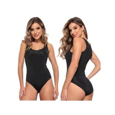Imagem de Kit 2 Maiô De Natação Maio Hidroginástica Feminino Body Swim - Meu Biq