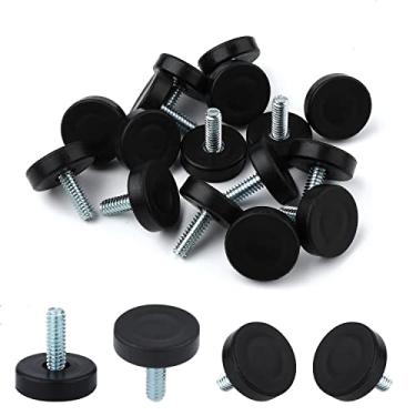 Imagem de AIEX 16 peças de pés de nivelamento de móveis de diâmetro externo de rosca de 1/10.2 cm, niveladores de móveis ajustáveis com parafusos para pernas de móveis de cadeira de mesa (sem enchimento)