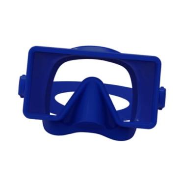 Imagem de Vaveren Óculos de natação Máscara de mergulho Profissional Silicone Tira Máscara de mergulho Óculos à prova de vazamento para adultos livre Homens Mulheres , Azul