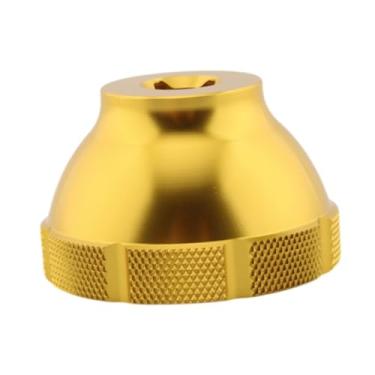 Imagem de simhoa Ferramenta de remoção de movimento central com 16 entalhes, cassete removedor de roda livre, ferramenta central de 44 mm para BBT-69.2 BB5700 BB80, Ouro