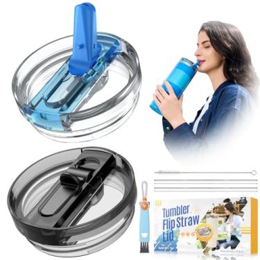 Imagem de Pacote com 2 tampas ProTour removíveis com Stanley, para tampas Stanley de 850 g, à prova de vazamento, tampa flip de 850 g para Stanley, tampas de copo Stanley sem derramamento de 850 g, acessórios