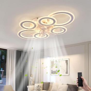 Imagem de 110V-220V, Ventilador de Teto, Ventilador de Teto com Controle Remoto, Ventilador Teto, Ventiladores de Teto, Luz de Ventoinha Circular