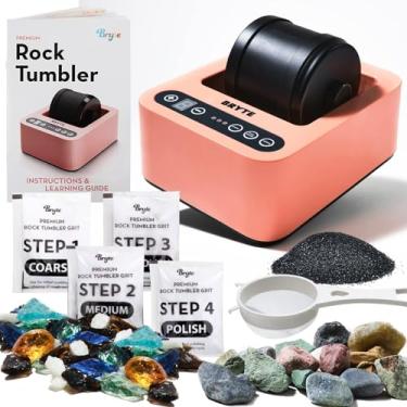 Imagem de BRYTE Pink Rock Tumbler - Professional Grade and Easy to Use Rock Polisher for Aspiring Young Geologists - Stylish Compact Design, 3 Polishing Speeds, and Premium Motor Perfect for Boys and Girls