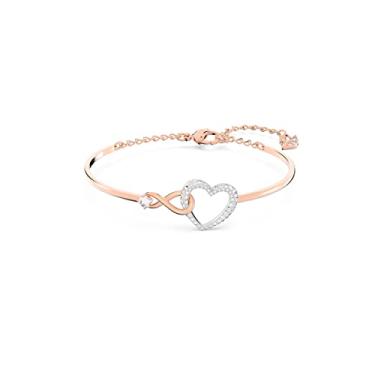 Imagem de Bracelete Swarovski Hyperbola, Infinito e coração, Branca