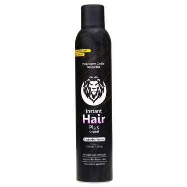 Imagem de Maquiagem Capilar Temporária Instant Hair Plus Castanho Escuro 300ml