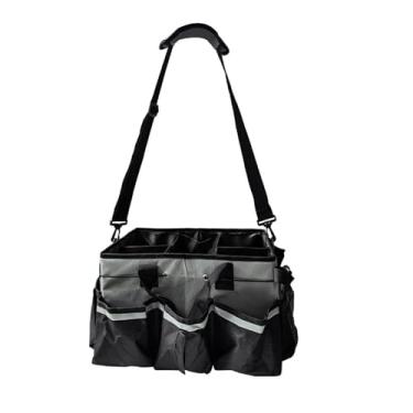 Imagem de Generic Organizador de ferramentas de limpeza, bolsa de limpeza, limpadores portáteis, resistente à água, estojo de armazenamento multiuso, bolsa para, Cinza