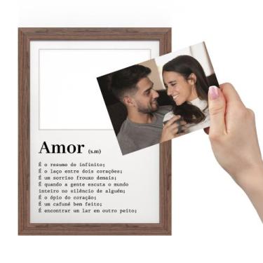 Imagem de Quadro Decorativo A4 Especial Dia dos Namorados - R9 Decor, TABACO