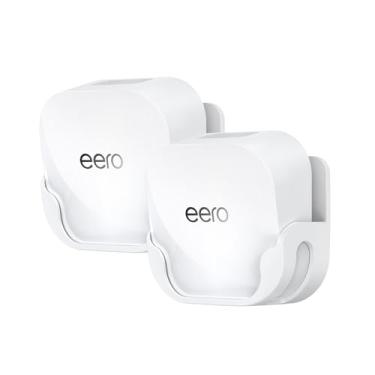 Imagem de XLTTYWL Kit de montagem de parede eero 7, erro 7 suporte de montagem otimiza espaço e acessórios de gerenciamento de cabos eeros Wifi 7 compatível com extensor eero 7 roteador Wi-Fi 7 de malha de