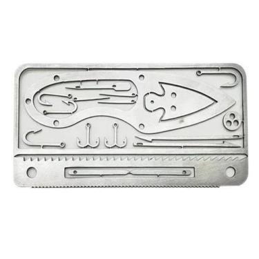 Imagem de Cartão De Sobrevivência Multifunções Portátil Pesca Camping - Minymix