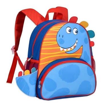 Imagem de Mochila Infantil Dinossauro Escolinha Costas P Bebe Creche - Vozz
