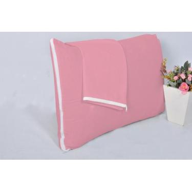 Imagem de Kit 6 Capa Protetora para Travesseiro 100 Percal Algodão 50x70cm Com Z