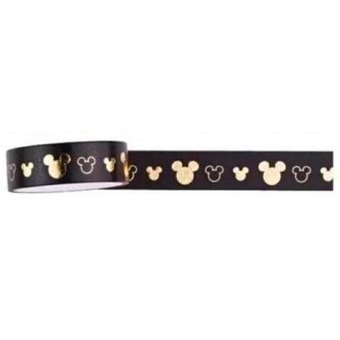 Imagem de Fita Adesiva Washi Tape Mickey Mouse 15mm X 5m - Molin, Preto 219