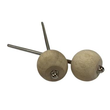 Imagem de Colaxi Cabeça de madeira para bumbo, acessórios para instrumentos de percussão, martelo para pedal de bumbo