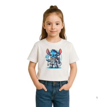 Imagem de Camiseta Infantil Menina Lilo Stich Astronauta Lançamento - Delite, Br
