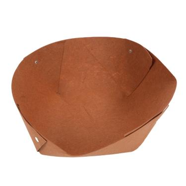 Imagem de POCREATION Forneiros de Cesta Redonda, Lençolas de Cesta de Feltro Redondo para Pendurar Flores de Cestas de Vegetais de de Substituição Alternativa Evite Ninho de Pássaro Marrom (14 polegadas)