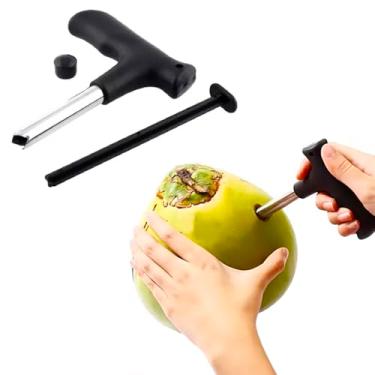 Imagem de Abridor Fura Coco Furador Perfurador Manual Abridor Manual em Aço Inox