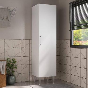 Imagem de Armário De Lavanderia Multiuso Com 1 Porta 45cm Multimóveis Cr30040 Branco