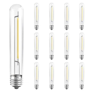 Imagem de Lâmpadas LED Kivonfa T13 S14 E12 0,6W (11W eq.) Branco quente 2700K