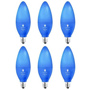Imagem de Lâmpada de vela LED Bluex Blue Light E12 4W (pacote com 6) - Bluex Bul