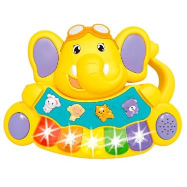 Imagem de DM Toys Baby Musical Elefante Luz e Música Cores Sortidas