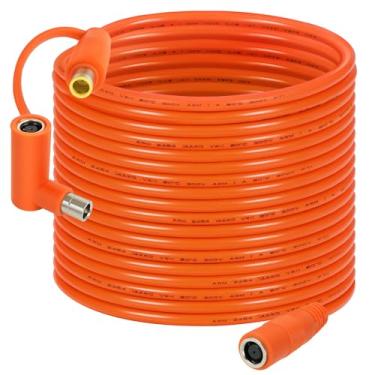 Imagem de Cabo de extensão CC de 8 mm – Cabo solar DC7909 macho para fêmea com adaptador DC8020, fio de cobre estanhado 14AWG, à prova d'água – Funciona com a maioria das estações de energia portáteis e