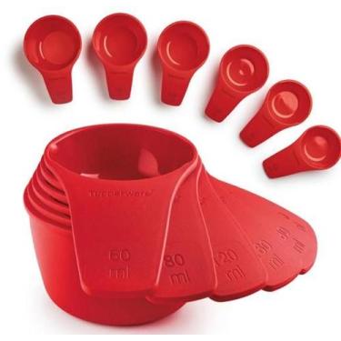 Imagem de Tupperware Conjunto Xícaras Medidoras 6 Peças