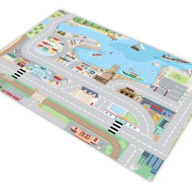 Imagem de Tapete Pista Para Carrinhos Cidade Pesca 180X120Cm - Plimshop