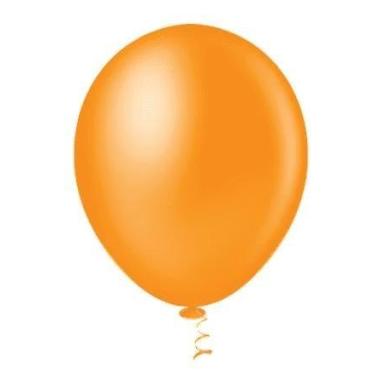 Imagem de BALÃO LISO REDONDO - PIC PIC Nº 05 - LARANJA - Pacote com 50 unidades