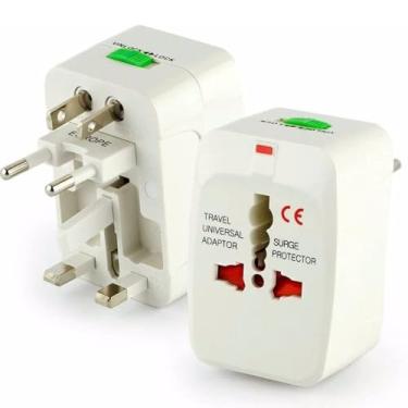 Imagem de Adaptador Universal de Tomada para Viagem Internacional Compatível com EUA Europa 150 paises (2)