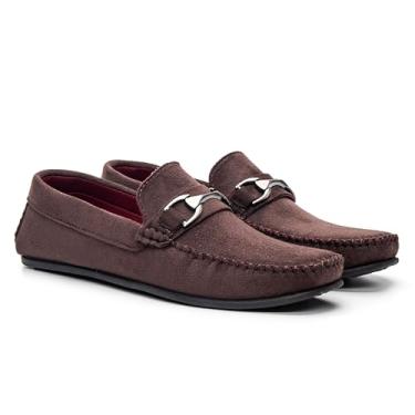 Imagem de Mocassim Masculino Casual Dockside em Camurça com Fivela (Café, BR, Adulto, Numérico, 37)
