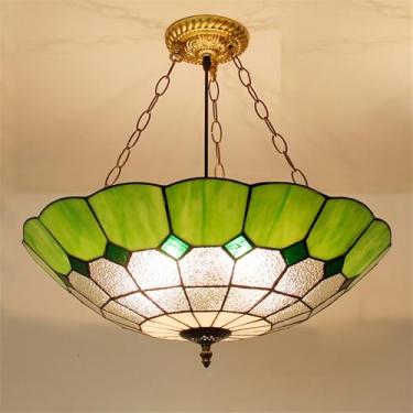 Imagem de Lâmpada Pingente de Vidro Colorido LED Contemporânea e Retro Criativa - Candelabro para Sala, Restaurante, Quarto, Hotel, Café, Bar e Corredor (Estilo 49 D50CM)