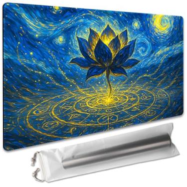 Imagem de Board Game 14x24in MTG Playmat Compatible for OCG CCG RPG TCG Playmats (Summon The Black Lotus)