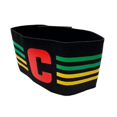 Imagem de Faixa de Capitão Braçadeira de Futebol Estilo Boleiro Linha Premium Jamaica