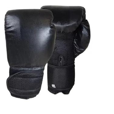 Imagem de Luva De Boxe Profissional + Bandagem (Preto,10oz)