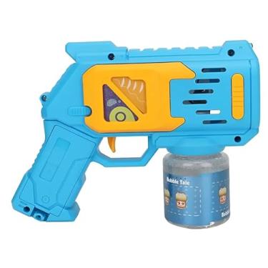 Imagem de Brinquedo Máquina Lança Bolha Sabão Pistola Automática Arminha com Luz (azul)