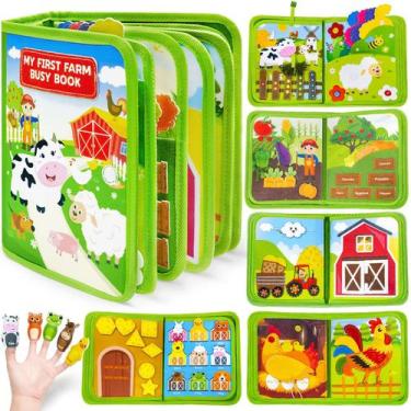 Imagem de Brinquedo Montessori Busy Book Gagule Farm para crianças de 1 a 3 anos