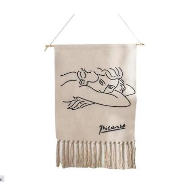 Imagem de Decalques de decoração de casa borlas tapeçaria artesanal tapeçaria ma