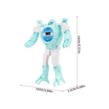 Imagem de Brinquedo de relógio de deformação de robô de desenho animado infantil