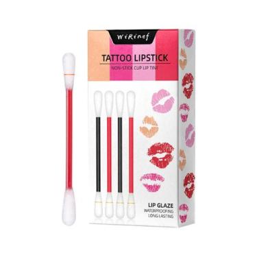 Imagem de Caixa de papel Algodão Swab Lip Glaze Batom hidratante labial líquido 