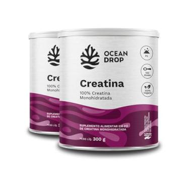 Imagem de Kit 2 Creatina Monohidratada Ocean Drop Vegana 300g