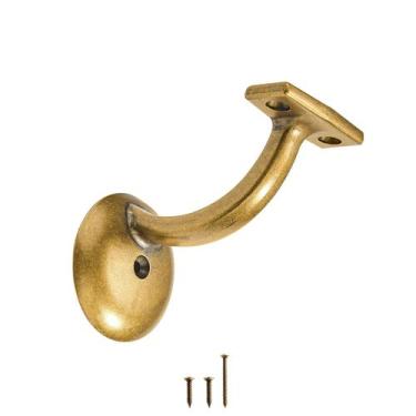 Imagem de Suporte de corrimão khtumeware, latão antigo, pacote com 6