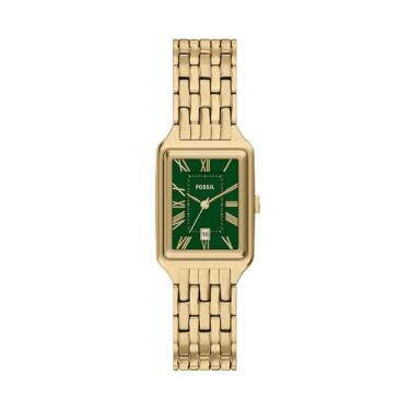 Imagem de Fossil Relógio feminino Raquel de aço inoxidável dourado com três ponteiros (modelo: ES5452)