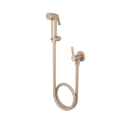 Imagem de Ducha Higiênica com Registro e Gatilho ABS Australis 1850 Dourado Fosco 1/4 de Volta Meber