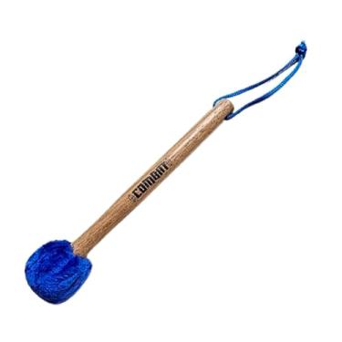 Imagem de Baqueta Bumbo Surdo Cabo Madeira 33 Cm Ponta Pelúcia (AZUL)