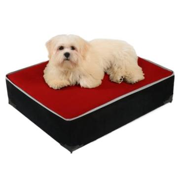 Imagem de Cama Box Pet Premium Sofá Confortável para Cachorro Cama para Gato (Vermelho)